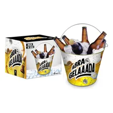 Balde De Gelo Personalizado Amizade Porta Bebidas Cerveja 5l Cor Branco CERVEJEIROS Foto mini 1