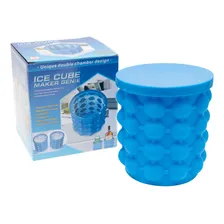 Balde De Gelo Silicone Forma Ice Genie Tv Azul Faz 120 Cubos Foto mini 1