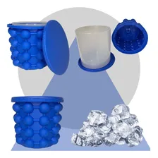 Balde De Gelo Silicone Forma Ice Genie Tv Azul Faz 120 Cubos Foto mini 2