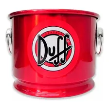 Balde Gelo Térmico AlumÃnio 12l Grande Red Cerveja Duff Beer Cor Balde de gelo Foto mini 1