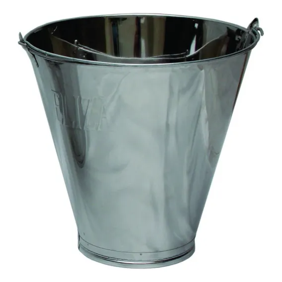 Balde Ordenha Redondo Inox 15 Litros Graduado Super Foto 1