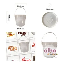 Balde P Embalagem 2.2l Alça Plast Transp 20 Pçs Foto mini  3