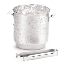Balde Para Gelo Bartender Inox Com Pinça 2 L Forma Cor Cinza Liso Foto mini 1