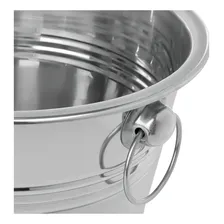 Balde Para Gelo Em Aço Hércules Inox 4,5 Litros Para Bebidas Cerveja Foto mini  2