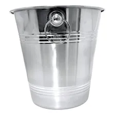 Balde Para Gelo Em Aço Hércules Inox 4,5 Litros Para Bebidas Cerveja Foto mini  3