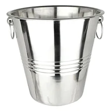 Balde Para Gelo Inox 4 Litros Com Pegador E Alças Foto  mini 1