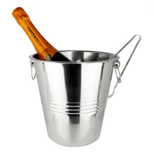 Balde Para Gelo Inox 4 Litros Com Pegador E Alças Foto mini  2