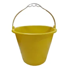 Balde Plástico Amarelo 12 Litros - Brasipla Foto mini 1