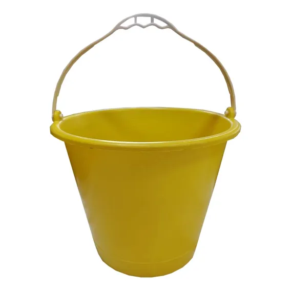 Balde Plástico Amarelo 12 Litros - Brasipla Foto 1