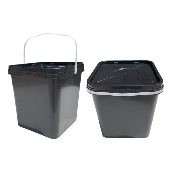 Balde Quadrado 16l Para Composteira Caseira Foto 1