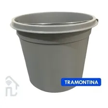 Balde Refil Para Lixeira Embutir Tramontina 8 Litros Cor Cinza Foto  mini 1