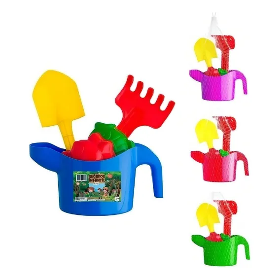 Baldinho Praia Infantil Kit Regador Brinquedo Areia Pa E Foto 1