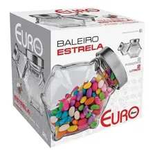Baleiro De Vidro Estrela Com Tampa Inox 2 Litros Euro Foto mini  3