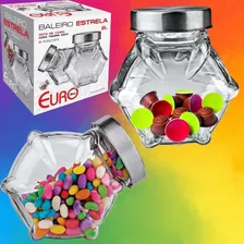 Baleiro De Vidro Estrela Com Tampa Inox 2 Litros Euro Foto mini 4