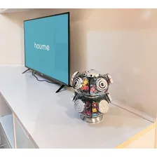 Baleiro Duplo Prata Giratório Medio 10 Gomos Doces Balas Cor Prateado Foto mini 4