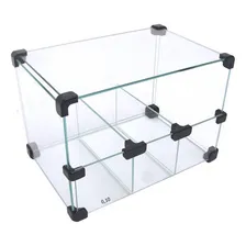 Baleiro Vidro Multiuso,30 X 0,20 X 0,20 Cor Preto Foto  mini 1
