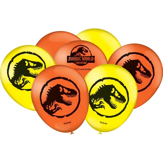 Balão - Bexiga Jurassic World 3 - 25 Unidades Foto 1