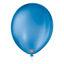 Balão Bexiga Látex N 9 Liso Redondo São Roque Pct C/ 50 Un Cor Azul Cobalto Balão Bexiga Látex N9 Liso Redondo São Roque Pct C 50 Und Foto mini 1