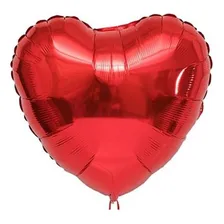 Balão Coração Vermelho 45 Cm Metalizado Foto mini 1