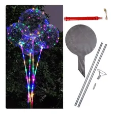 Balão Festa Led Colorido Bubble 60cm - 4 Unidades Bubble Led Foto mini  2
