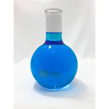 Balão Fundo Chato Vidro Boro 1000ml 1 Litro Laboratório Foto mini 2