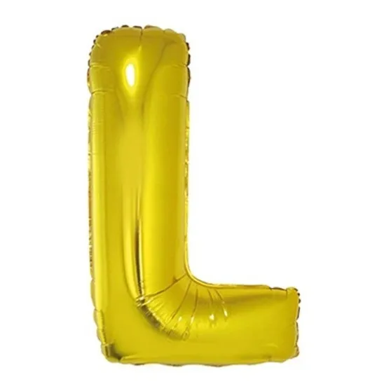 Balão Metalizado Letra Ouro 1 M - Funny Fashion Foto 1