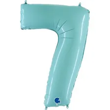Balão papel metalizado Grabo Número número azul-claro 40