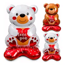 Balão papel metalizado Luma Festas Balão Metalizado urso branco 150cm - 1 unidade Foto mini 2
