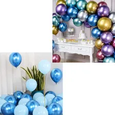 Balões Látex Cromado Redondo Aniversário 25 Unidades 5 Po Cor Violeta Foto mini 4