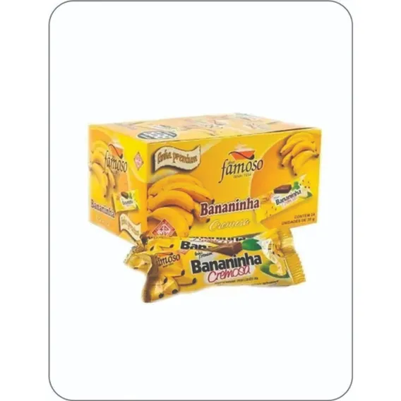 Bananinha Famoso Com Açucar - Cx C/ 24unids Foto 1