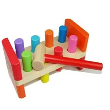 Bancada Bate Martelo Com Pinos Brinquedo Educativo Beb Foto mini 4
