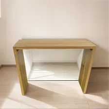 Bancada De Cozinha Em U Aparador Em U 150 X 45 X 100 Cor Natural Da Madeira Foto  mini 1