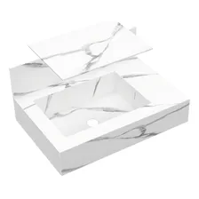 Bancada Em Porcelanato Para Banheiro 60cm Pr贸 Com Cuba Wt Foto mini 1