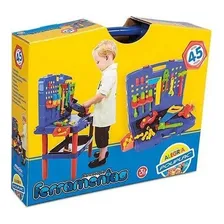 Bancada Maleta De Ferramentas Brinquedo Infantil Didático Foto mini  3