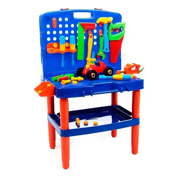Bancada Maleta De Ferramentas Brinquedo Infantil Didático Foto 1