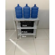 Bancada Mesa Inox Multiuso Pão 2 Divisorias 90x60 Foto mini  2