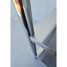 Bancada Mesa Inox Multiuso Pão 2 Divisorias 90x60 Foto mini 4