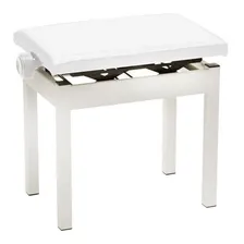 Banco Banqueta P/ Piano Com Regulagem De Altura Saty Bp80 Wh Foto mini 1