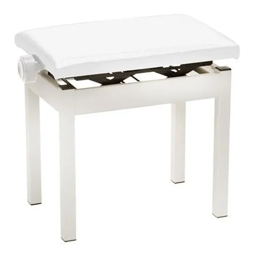 Banco Banqueta P/ Piano Com Regulagem De Altura Saty Bp80 Wh Foto 1