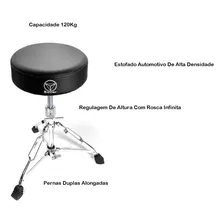 Banco Bauer Torelli Bab30 Preto - Assento Grande Reforçado Foto mini 2