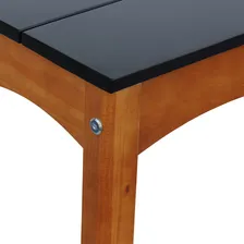 Banco Infantil Ăustria Assento Mdf Laqueado - AmĂȘndoa/preto Foto mini 4