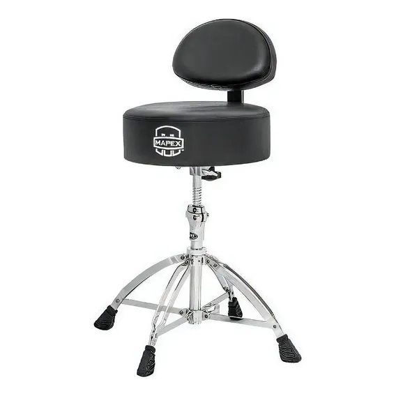 Banco Mapex Bateria T770 Com Encosto Assento Redondo 4 Pés Foto 1