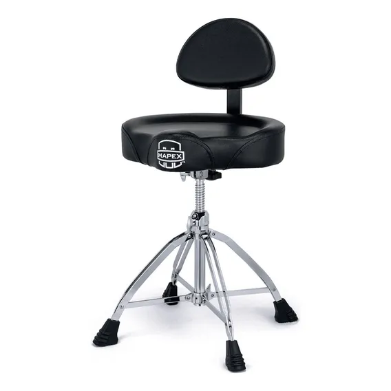 Banco Mapex New T875 Selim C/ Encosto Regulagem Altura Rosca Foto 1
