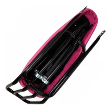 Banco Mobilete Selim Com Bagageiro Bicicleta + Presilha Cor Banco Rosa/suporte Preto Foto mini 3