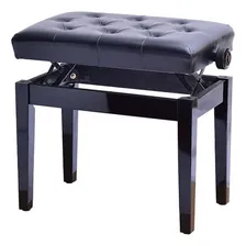 Banco Para Piano C/ Regulagem Banqueta Luxo Sonata 212 Preto Foto mini  2