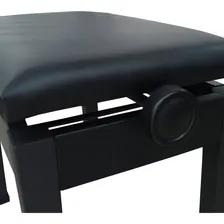 Banco Para Piano Casio Cb-30bk Com Regulagem Banqueta Preto Foto mini 3