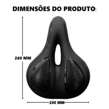 Banco Selim Bicicleta Absolute Comfort Reflective Preto Foto mini 3