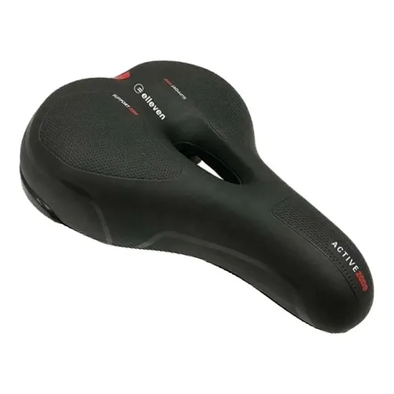Banco Selim Bike Elleven Vazado Active Zone Gel Conforto Cor Preto Foto 1