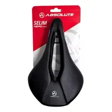 Banco Selin Vazado 240x155mm Absolute Race Bike Mtb Speed Cor Preto Foto mini 1