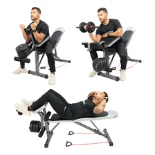 Banco Supino Regulável Cadeira Extensora E Scott Yangfit Foto mini 4